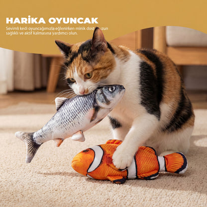 DESYRÉN Premium Hareketli Naneli Balık Oyuncağı