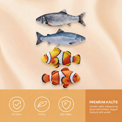 DESYRÉN Premium Hareketli Naneli Balık Oyuncağı